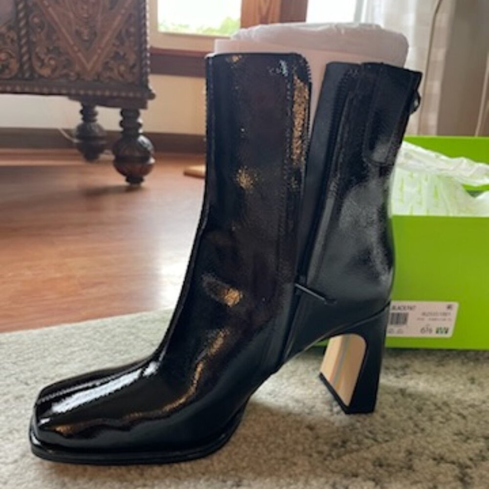 Sam Edelman Irie 2 Black Patent Boot 6.5 - Picture 2 of 7